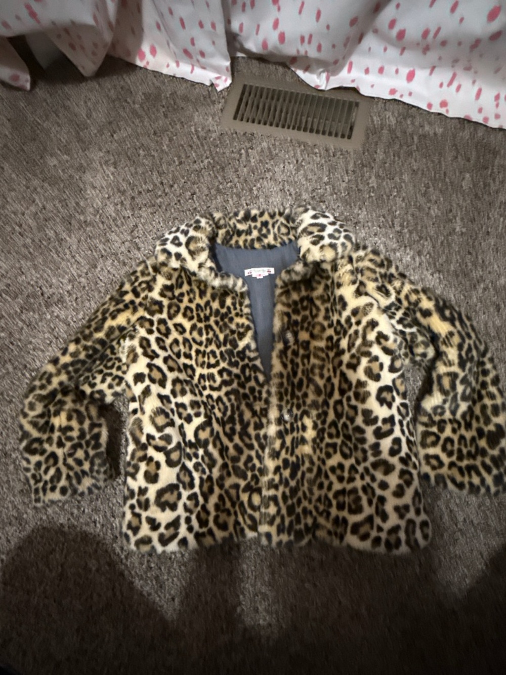 Girls Cheetah Coat